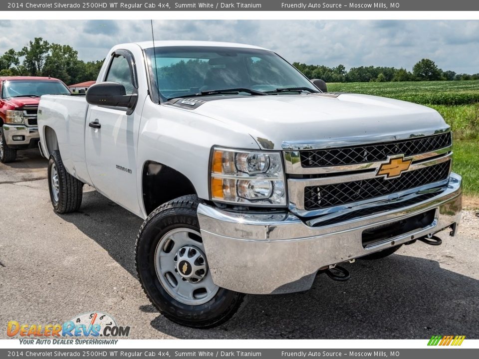 2014 Chevrolet Silverado 2500HD WT Regular Cab 4x4 Summit White / Dark Titanium Photo #1