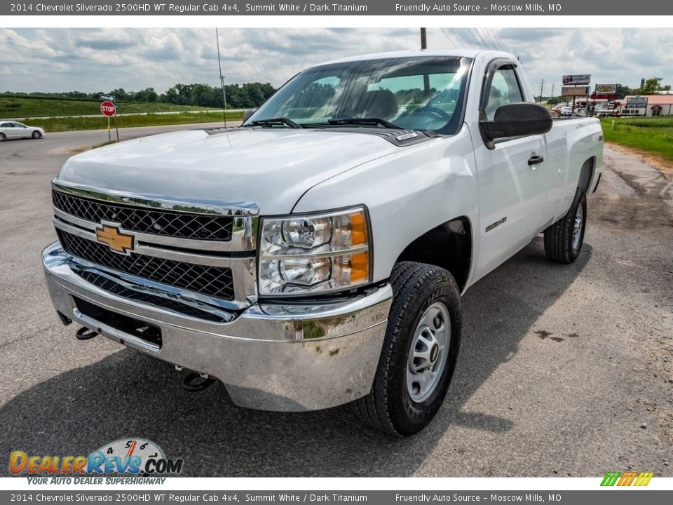 2014 Chevrolet Silverado 2500HD WT Regular Cab 4x4 Summit White / Dark Titanium Photo #8