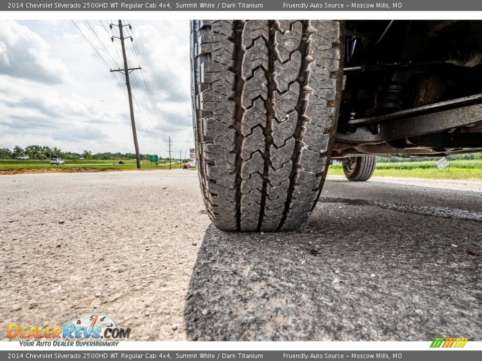 2014 Chevrolet Silverado 2500HD WT Regular Cab 4x4 Summit White / Dark Titanium Photo #11