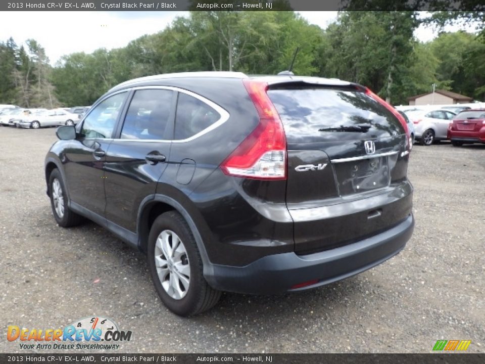 2013 Honda CR-V EX-L AWD Crystal Black Pearl / Black Photo #4