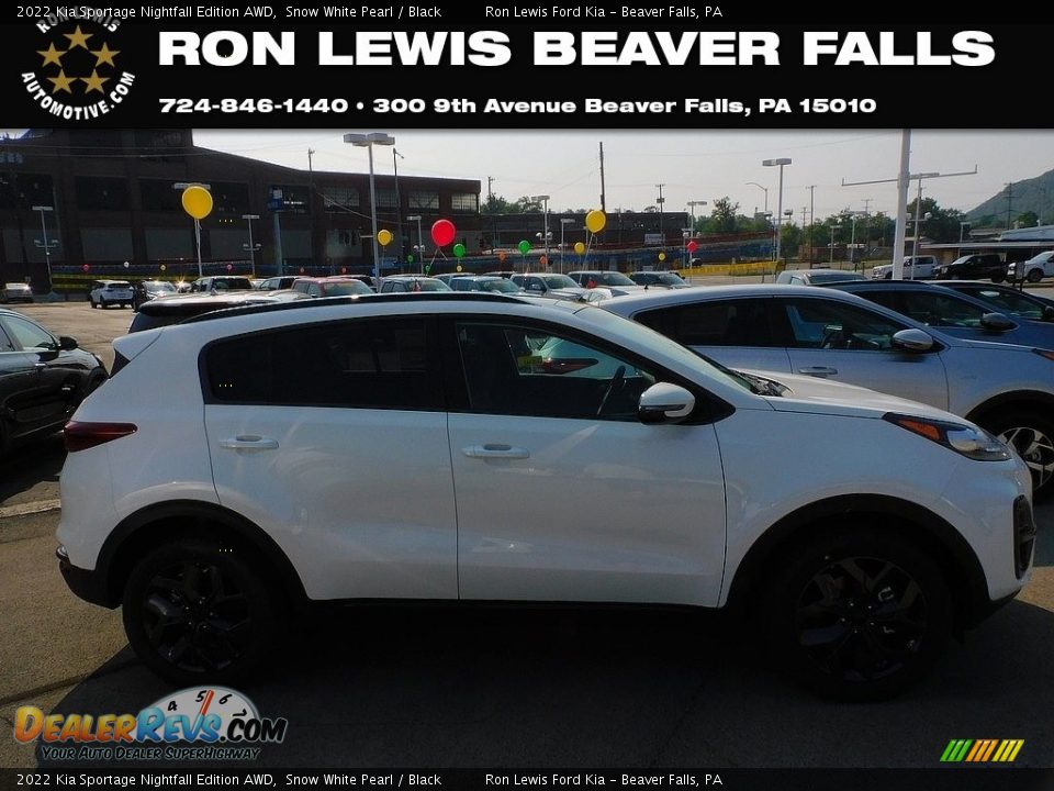 2022 Kia Sportage Nightfall Edition AWD Snow White Pearl / Black Photo #1