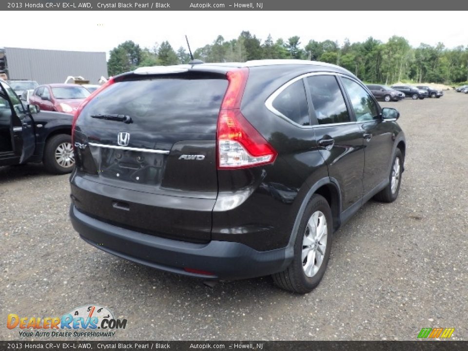 2013 Honda CR-V EX-L AWD Crystal Black Pearl / Black Photo #6