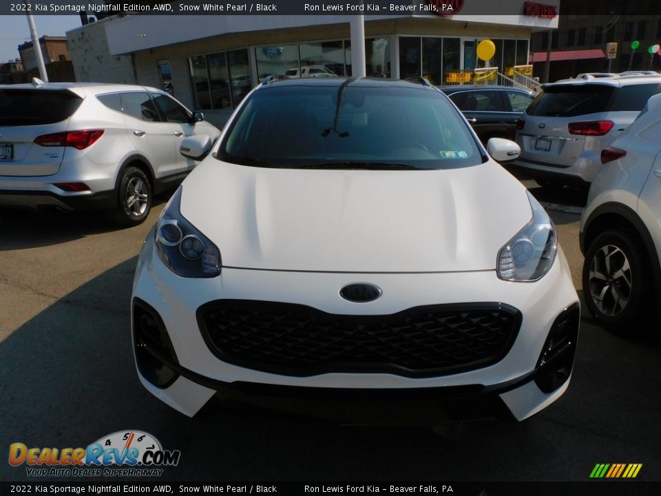 2022 Kia Sportage Nightfall Edition AWD Snow White Pearl / Black Photo #2