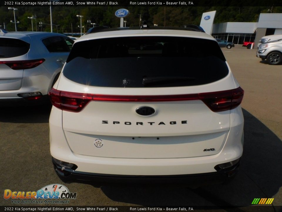 2022 Kia Sportage Nightfall Edition AWD Snow White Pearl / Black Photo #4