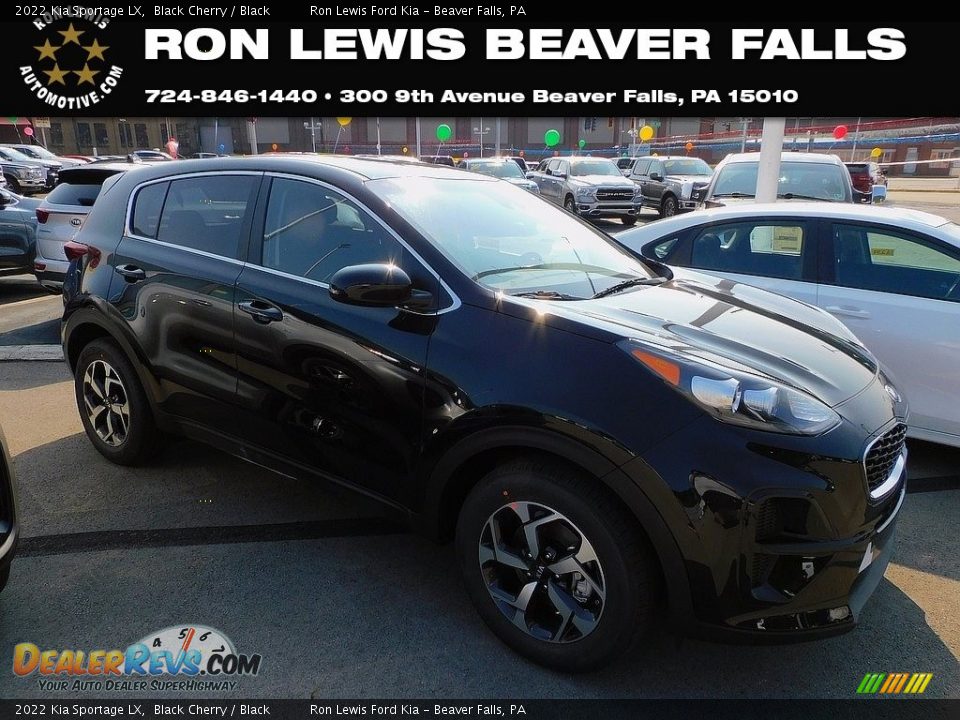 2022 Kia Sportage LX Black Cherry / Black Photo #1