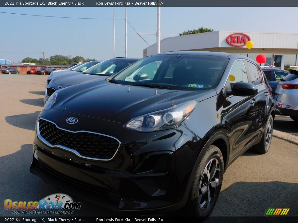 2022 Kia Sportage LX Black Cherry / Black Photo #3