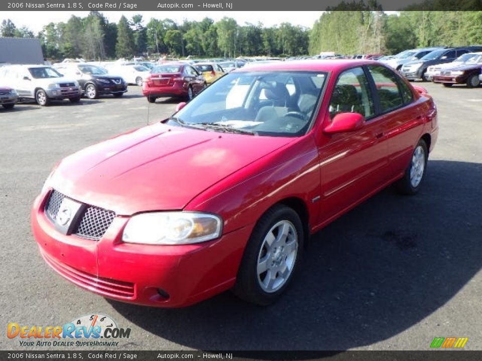 2006 Nissan Sentra 1.8 S Code Red / Sage Photo #1