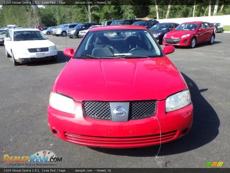 2006 Nissan Sentra 1.8 S Code Red / Sage Photo #2