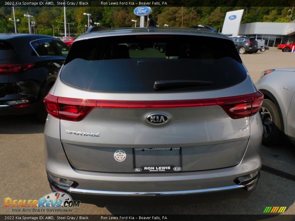 2022 Kia Sportage EX AWD Steel Gray / Black Photo #4