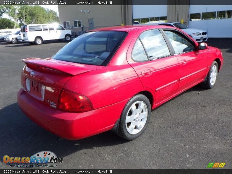 2006 Nissan Sentra 1.8 S Code Red / Sage Photo #6