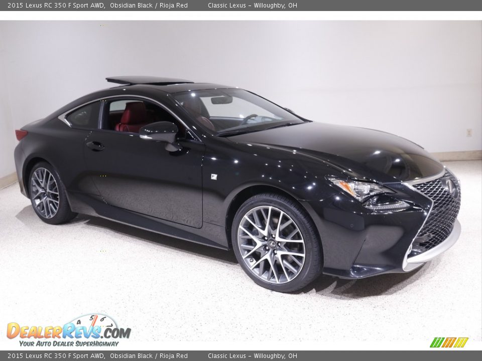 Obsidian Black 2015 Lexus RC 350 F Sport AWD Photo #1