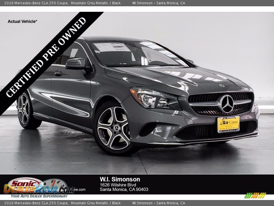 2019 Mercedes-Benz CLA 250 Coupe Mountain Grey Metallic / Black Photo #1
