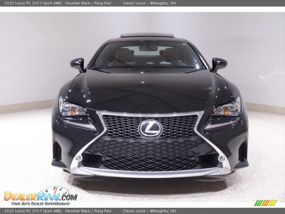 Obsidian Black 2015 Lexus RC 350 F Sport AWD Photo #2