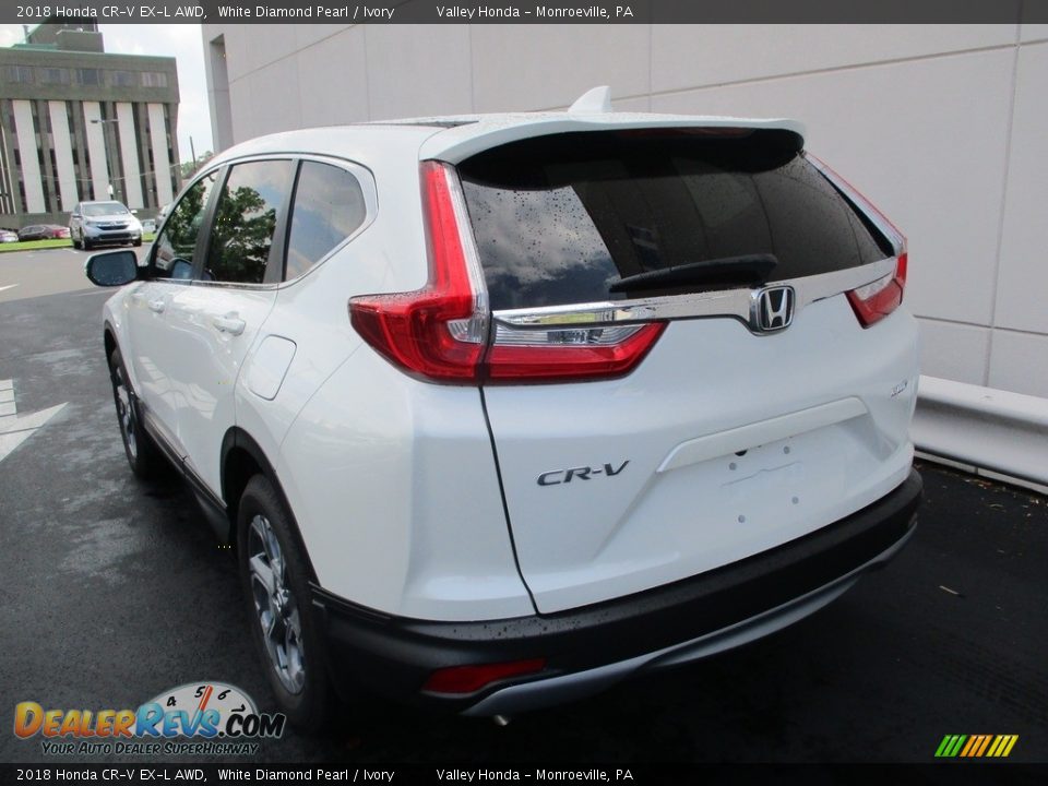 2018 Honda CR-V EX-L AWD White Diamond Pearl / Ivory Photo #3