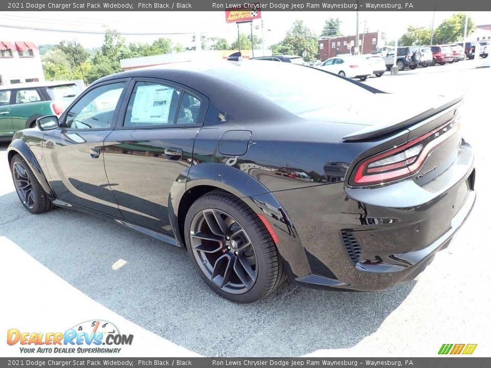 2021 Dodge Charger Scat Pack Widebody Pitch Black / Black Photo #3