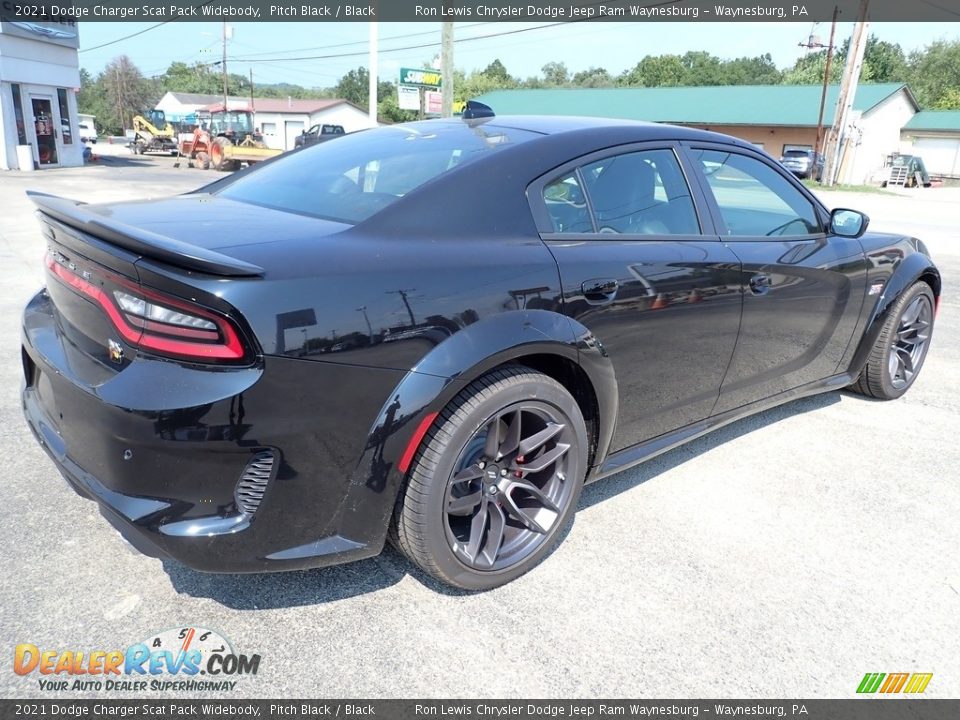 2021 Dodge Charger Scat Pack Widebody Pitch Black / Black Photo #6