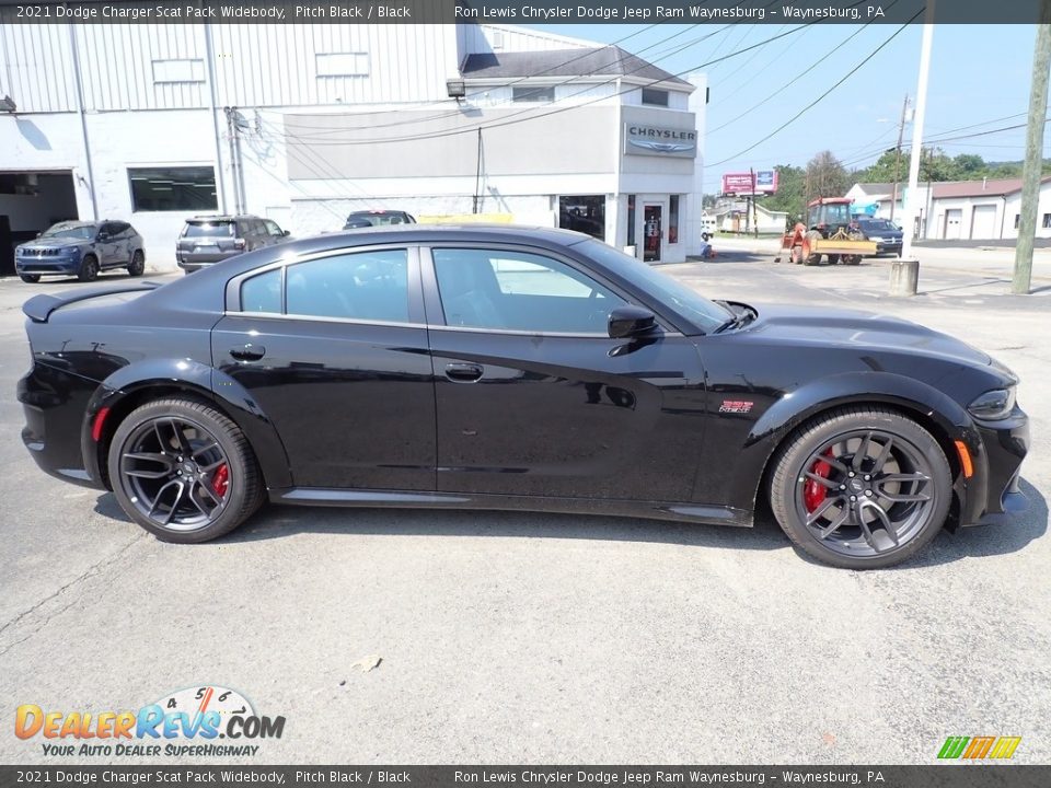 Pitch Black 2021 Dodge Charger Scat Pack Widebody Photo #7