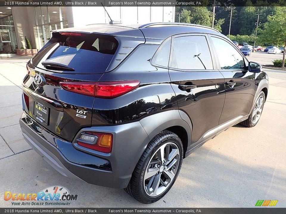 2018 Hyundai Kona Limited AWD Ultra Black / Black Photo #2