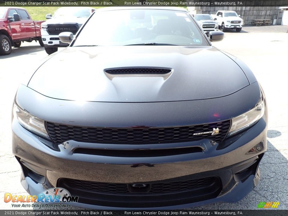 2021 Dodge Charger Scat Pack Widebody Pitch Black / Black Photo #9