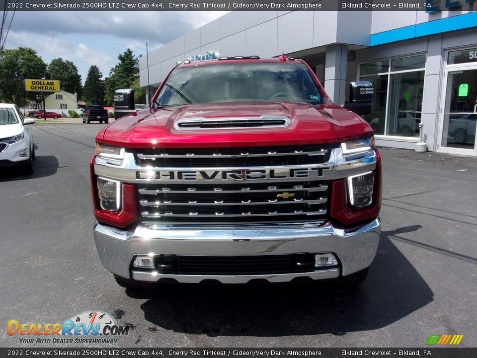 2022 Chevrolet Silverado 2500HD LTZ Crew Cab 4x4 Cherry Red Tintcoat / Gideon/Very Dark Atmosphere Photo #2