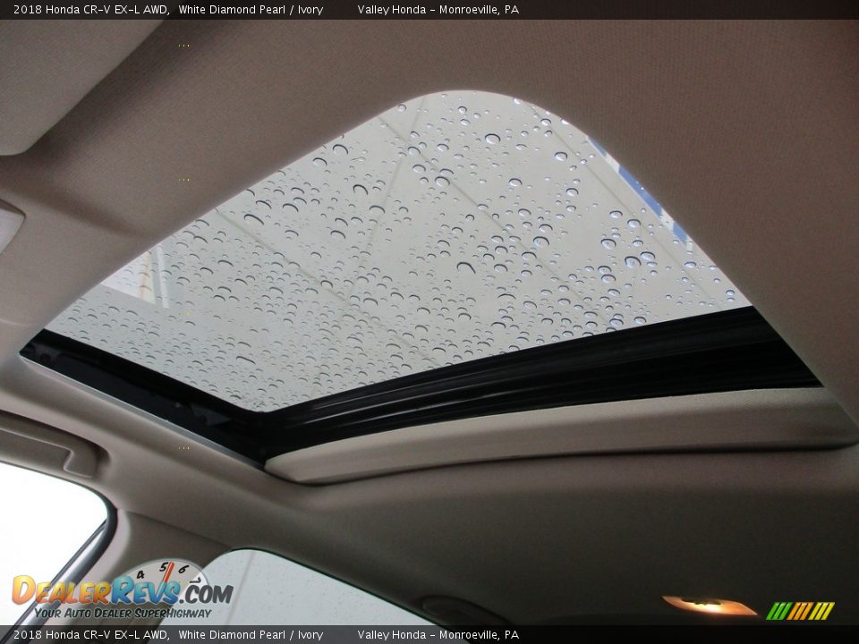 2018 Honda CR-V EX-L AWD White Diamond Pearl / Ivory Photo #11