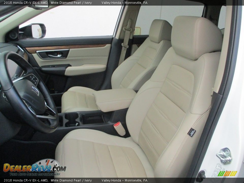 2018 Honda CR-V EX-L AWD White Diamond Pearl / Ivory Photo #12