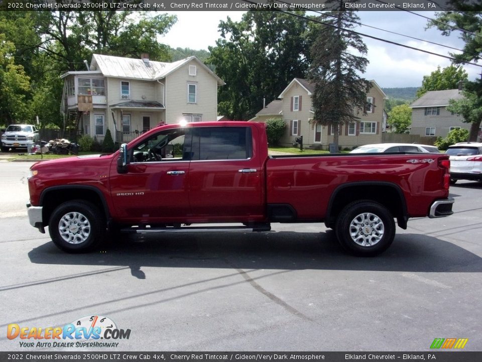 2022 Chevrolet Silverado 2500HD LTZ Crew Cab 4x4 Cherry Red Tintcoat / Gideon/Very Dark Atmosphere Photo #4