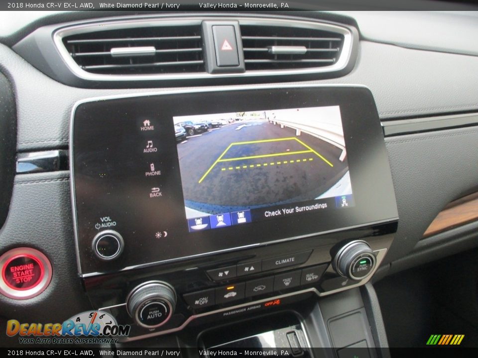 2018 Honda CR-V EX-L AWD White Diamond Pearl / Ivory Photo #16