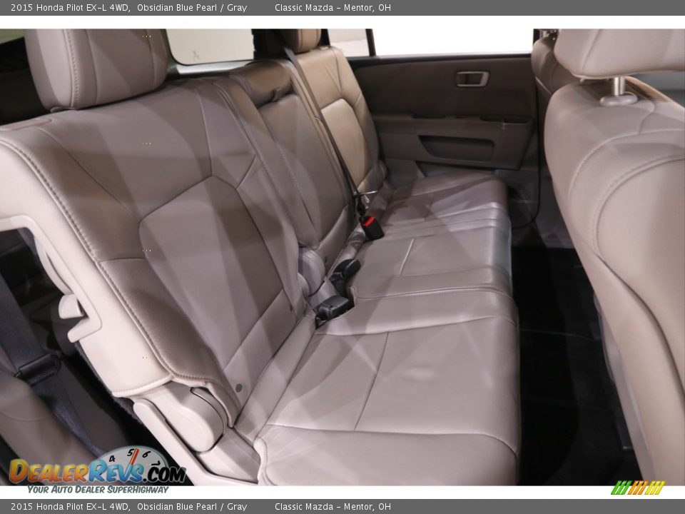 2015 Honda Pilot EX-L 4WD Obsidian Blue Pearl / Gray Photo #16