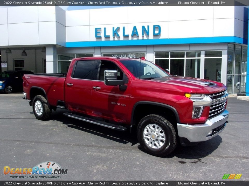 2022 Chevrolet Silverado 2500HD LTZ Crew Cab 4x4 Cherry Red Tintcoat / Gideon/Very Dark Atmosphere Photo #10