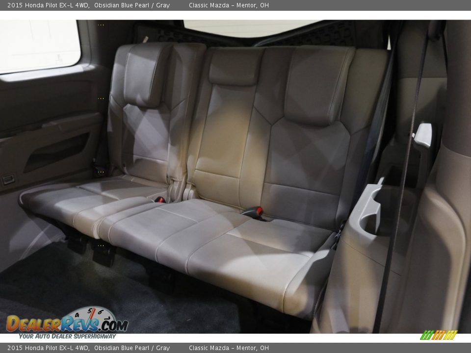 2015 Honda Pilot EX-L 4WD Obsidian Blue Pearl / Gray Photo #18