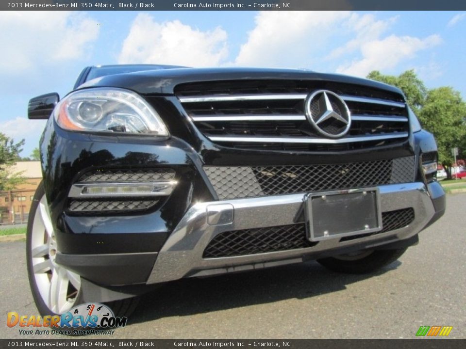 2013 Mercedes-Benz ML 350 4Matic Black / Black Photo #2