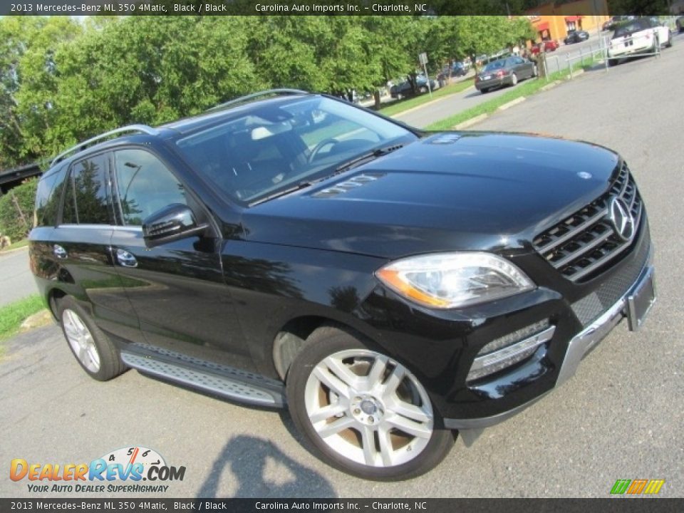 2013 Mercedes-Benz ML 350 4Matic Black / Black Photo #3