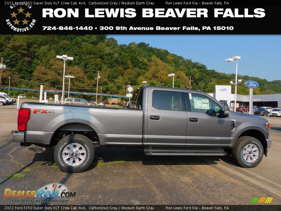 2022 Ford F350 Super Duty XLT Crew Cab 4x4 Carbonized Gray / Medium Earth Gray Photo #1