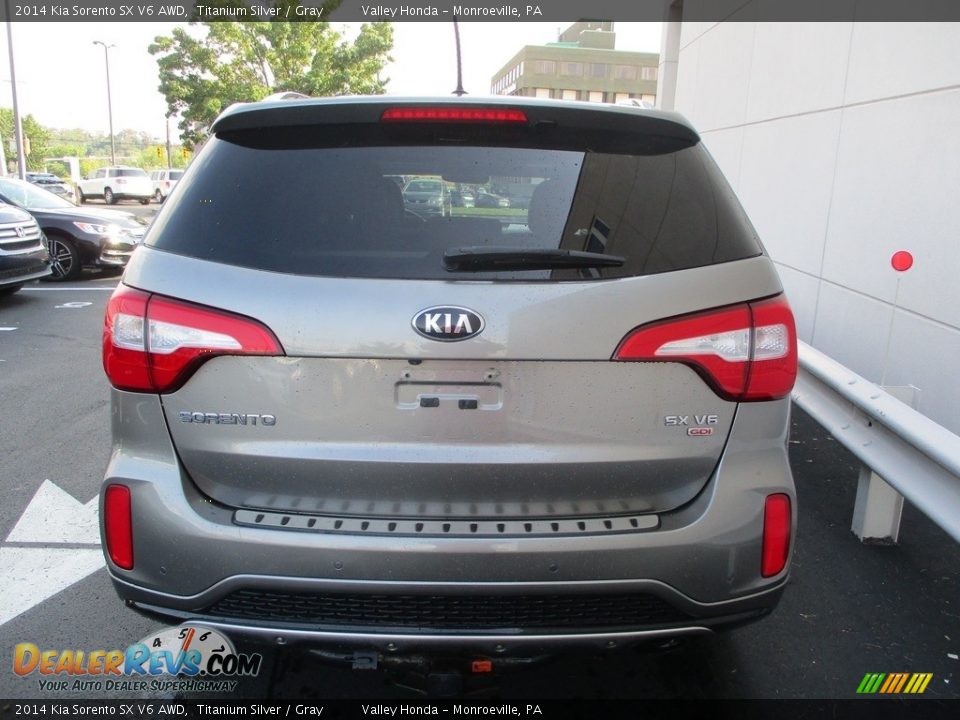 2014 Kia Sorento SX V6 AWD Titanium Silver / Gray Photo #4