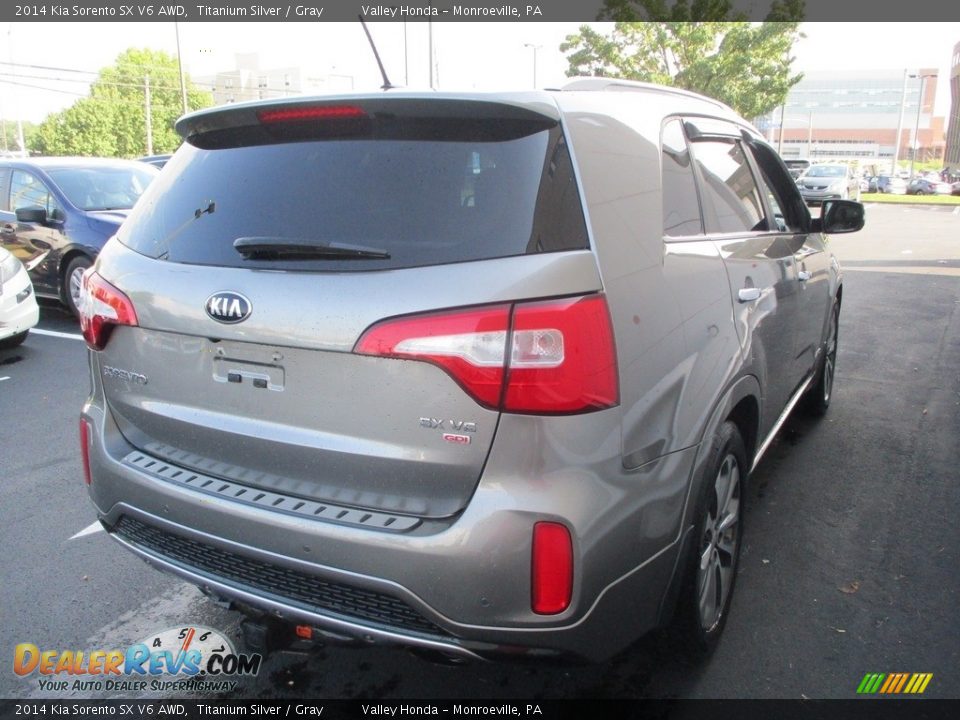 2014 Kia Sorento SX V6 AWD Titanium Silver / Gray Photo #5