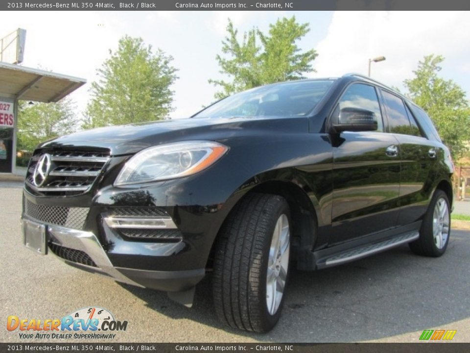 2013 Mercedes-Benz ML 350 4Matic Black / Black Photo #6