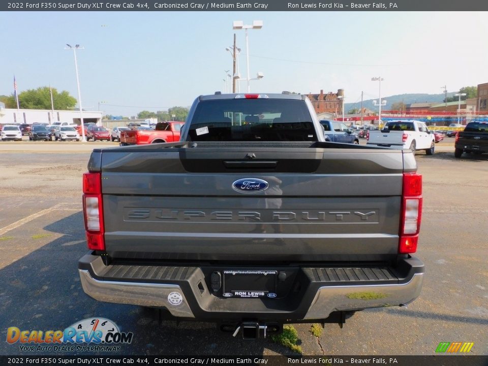 2022 Ford F350 Super Duty XLT Crew Cab 4x4 Carbonized Gray / Medium Earth Gray Photo #4