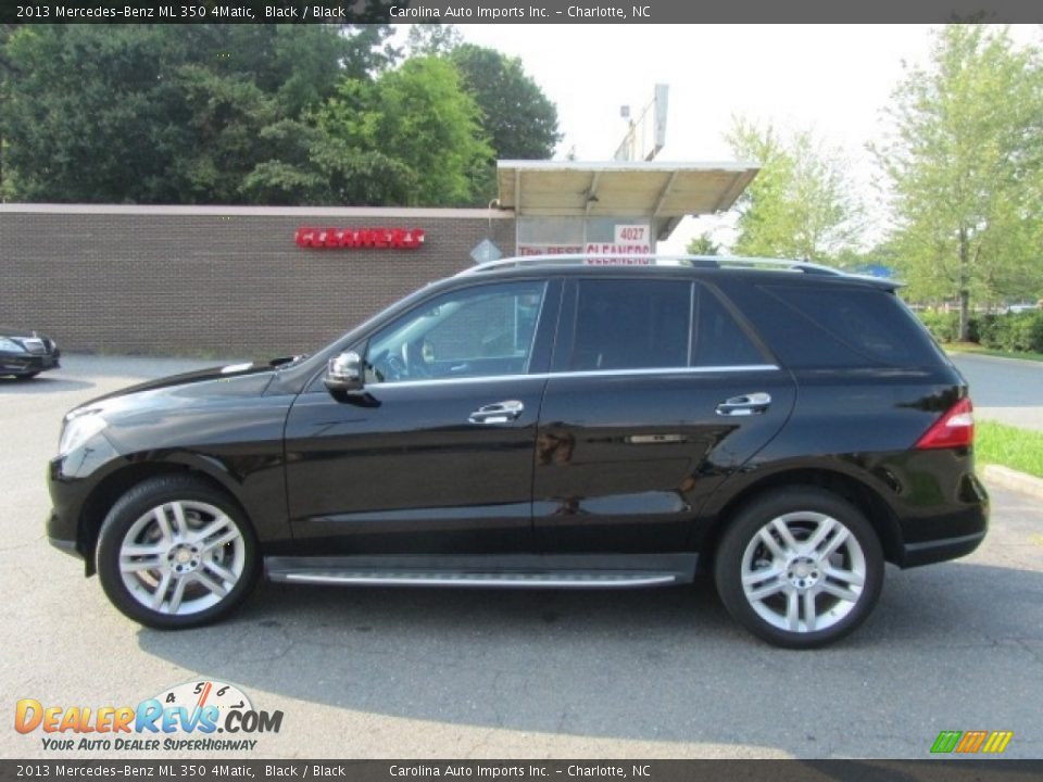 2013 Mercedes-Benz ML 350 4Matic Black / Black Photo #7