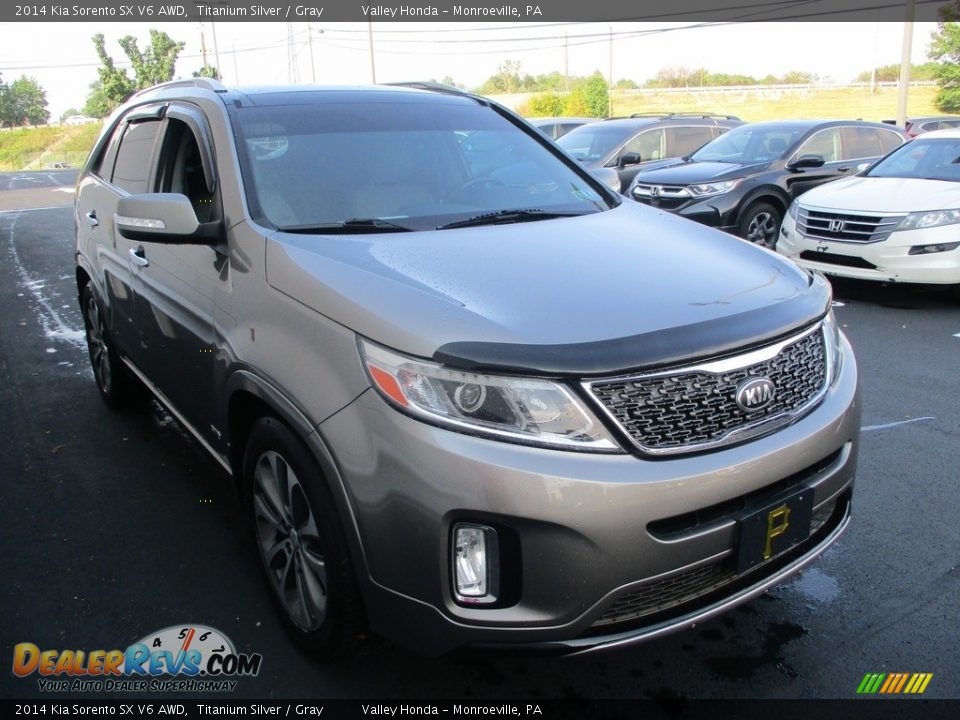 2014 Kia Sorento SX V6 AWD Titanium Silver / Gray Photo #7