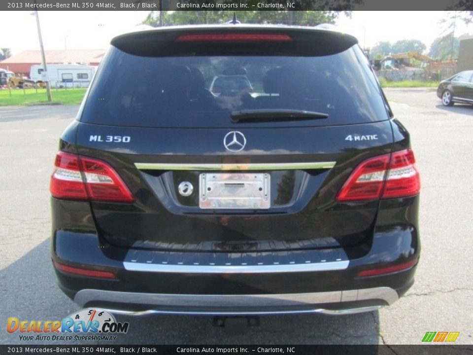 2013 Mercedes-Benz ML 350 4Matic Black / Black Photo #9