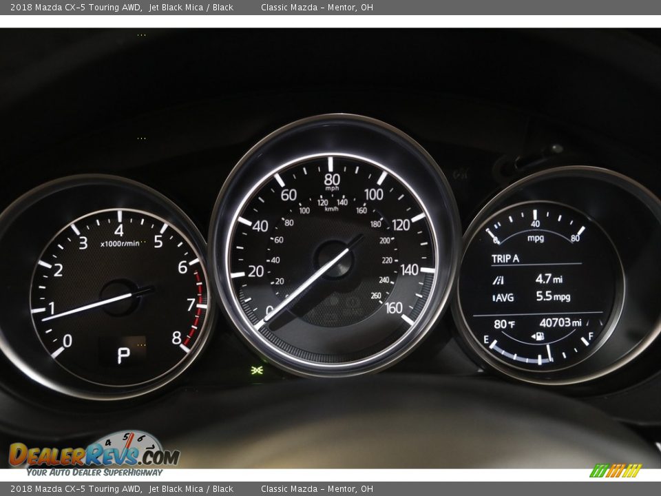 2018 Mazda CX-5 Touring AWD Jet Black Mica / Black Photo #8