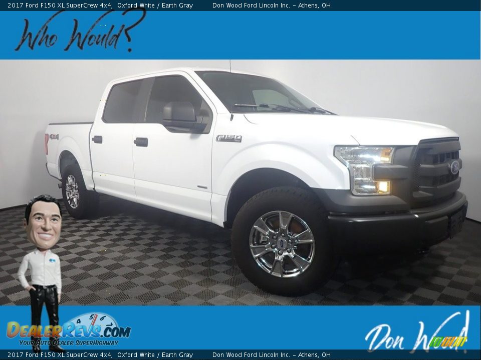2017 Ford F150 XL SuperCrew 4x4 Oxford White / Earth Gray Photo #1