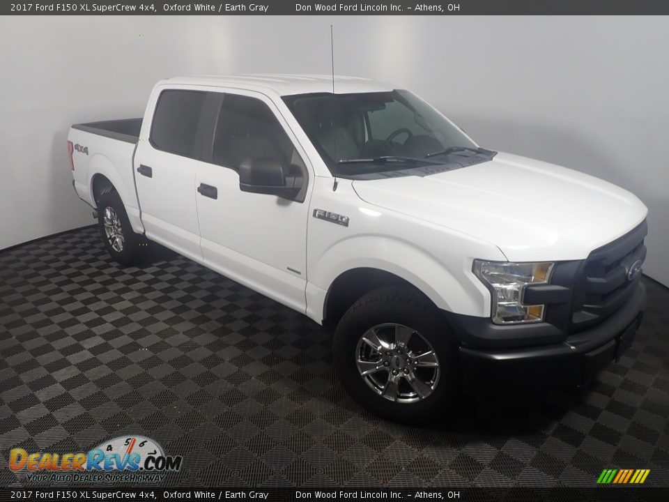 2017 Ford F150 XL SuperCrew 4x4 Oxford White / Earth Gray Photo #2