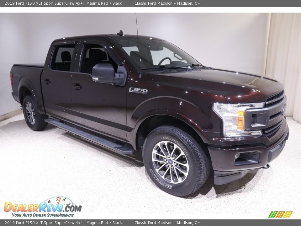 2019 Ford F150 XLT Sport SuperCrew 4x4 Magma Red / Black Photo #1