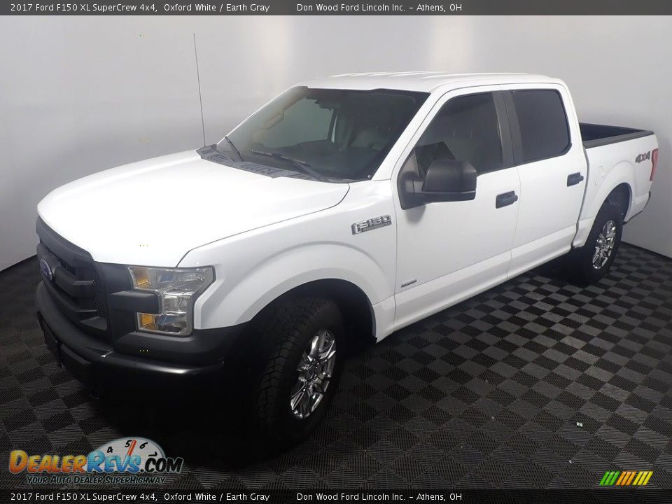 2017 Ford F150 XL SuperCrew 4x4 Oxford White / Earth Gray Photo #8