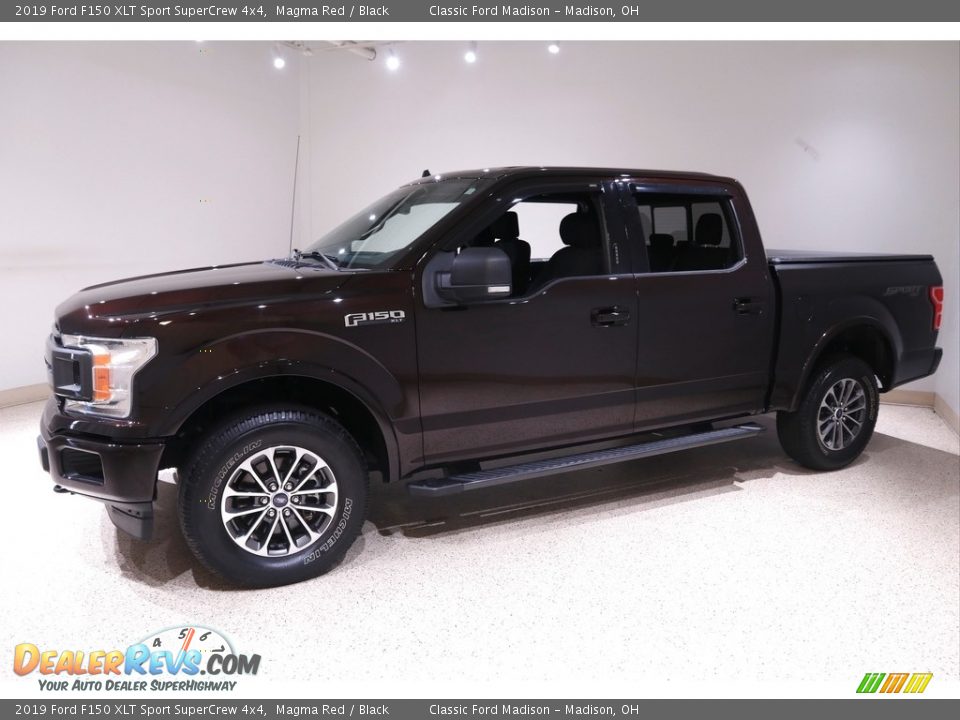 2019 Ford F150 XLT Sport SuperCrew 4x4 Magma Red / Black Photo #3