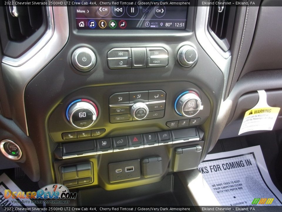 Controls of 2022 Chevrolet Silverado 2500HD LTZ Crew Cab 4x4 Photo #36