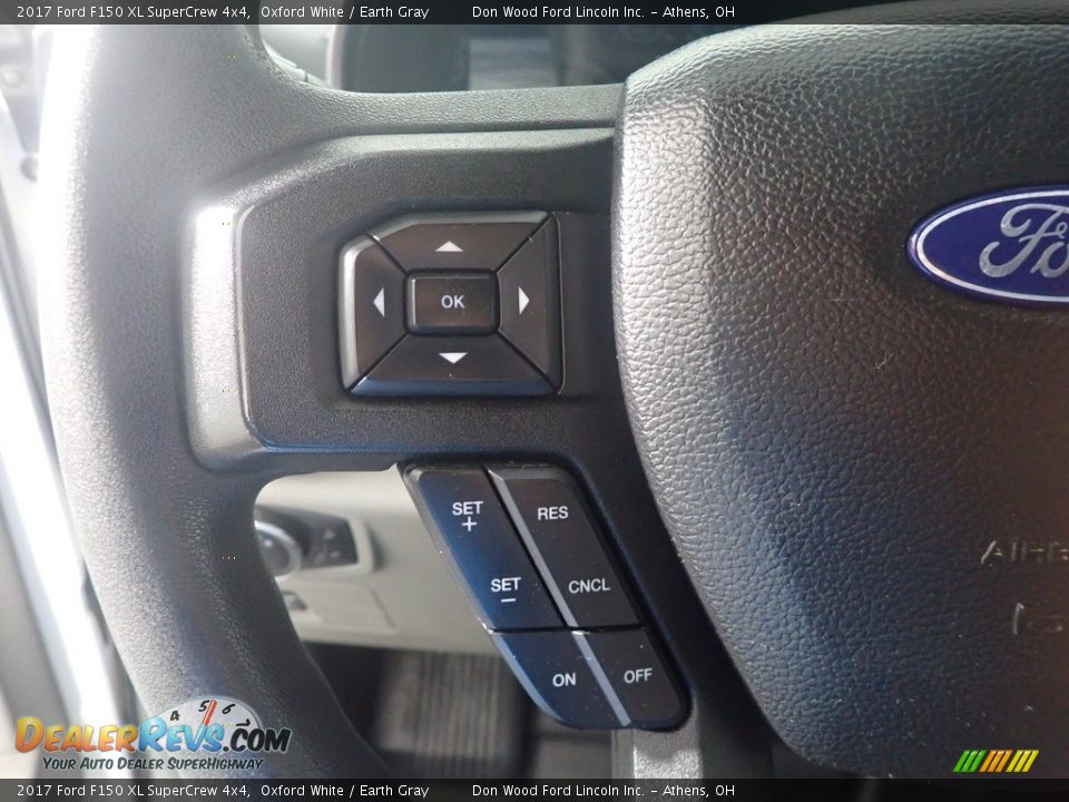 2017 Ford F150 XL SuperCrew 4x4 Oxford White / Earth Gray Photo #27