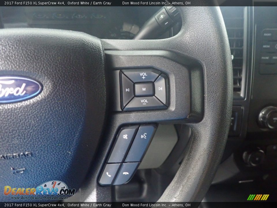 2017 Ford F150 XL SuperCrew 4x4 Oxford White / Earth Gray Photo #28